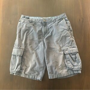 Tommy Bahama Light Blue Pinstripe Cargo Shorts